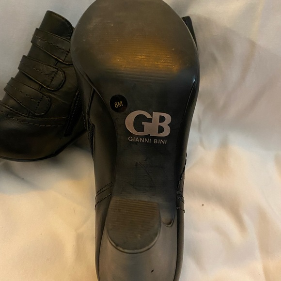 COPY - Gianni Bini Black Leather Booties - Picture 4 of 4